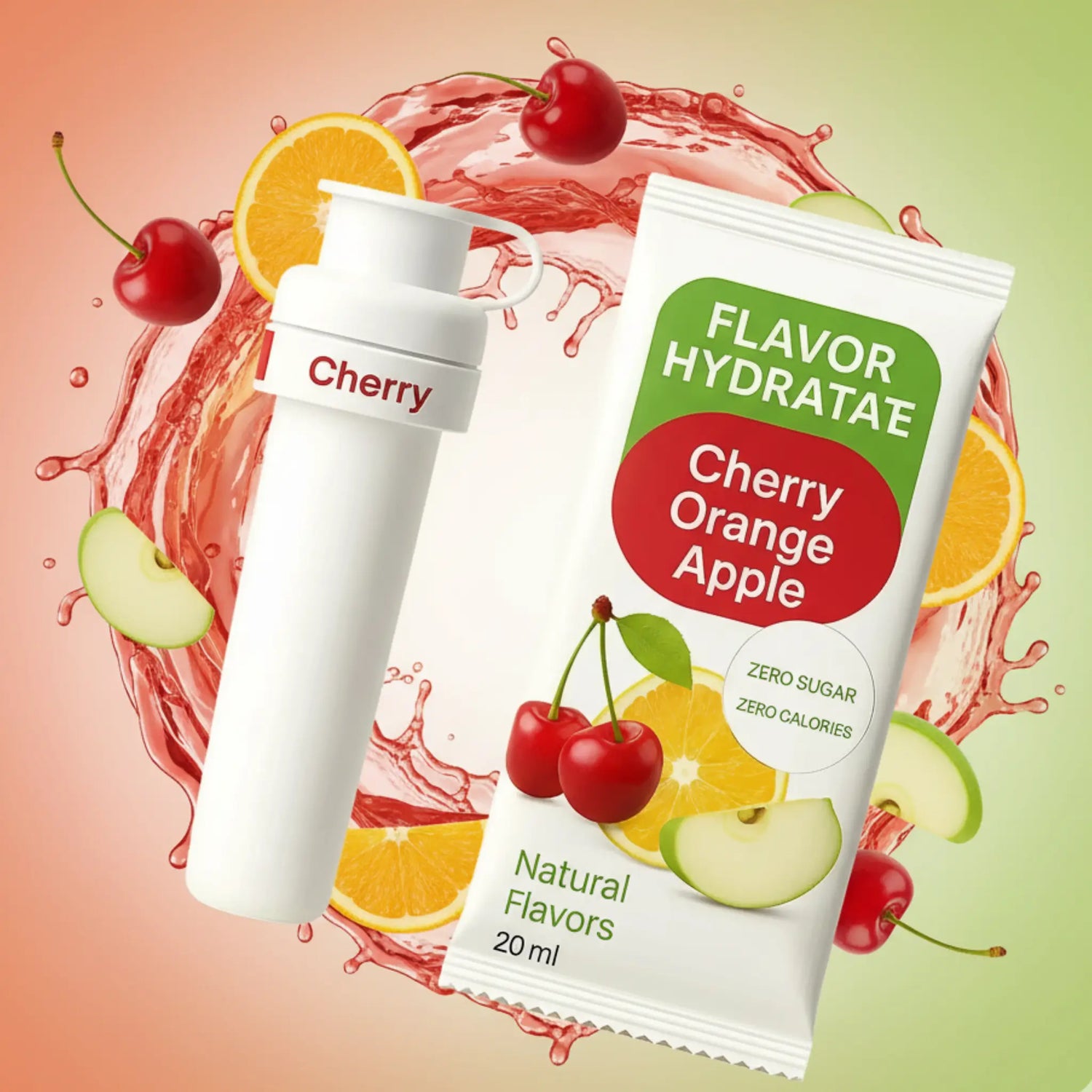 Kirsche Orange Apfel Infused