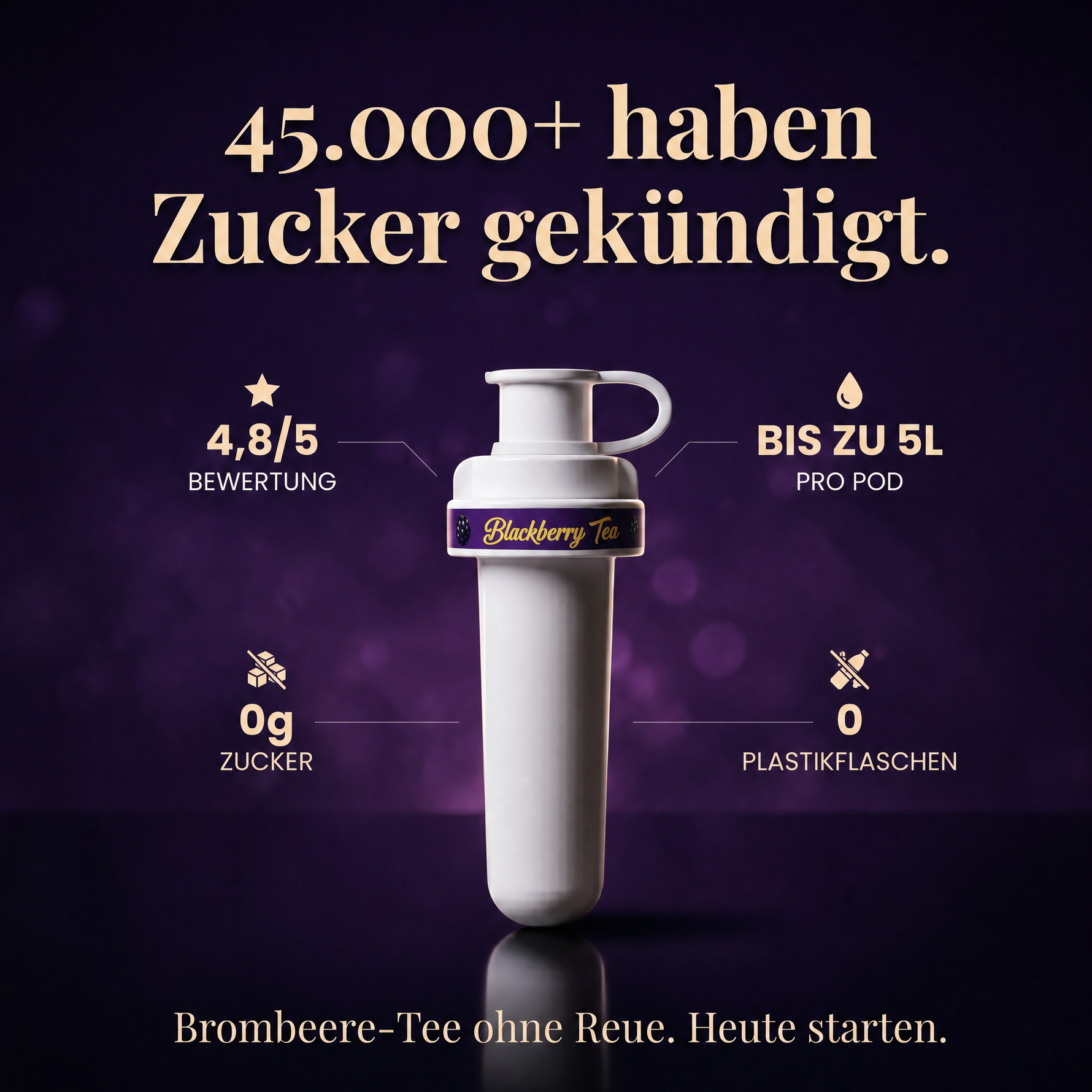 Brombeere Tee Infused — 45.000+ Kunden.