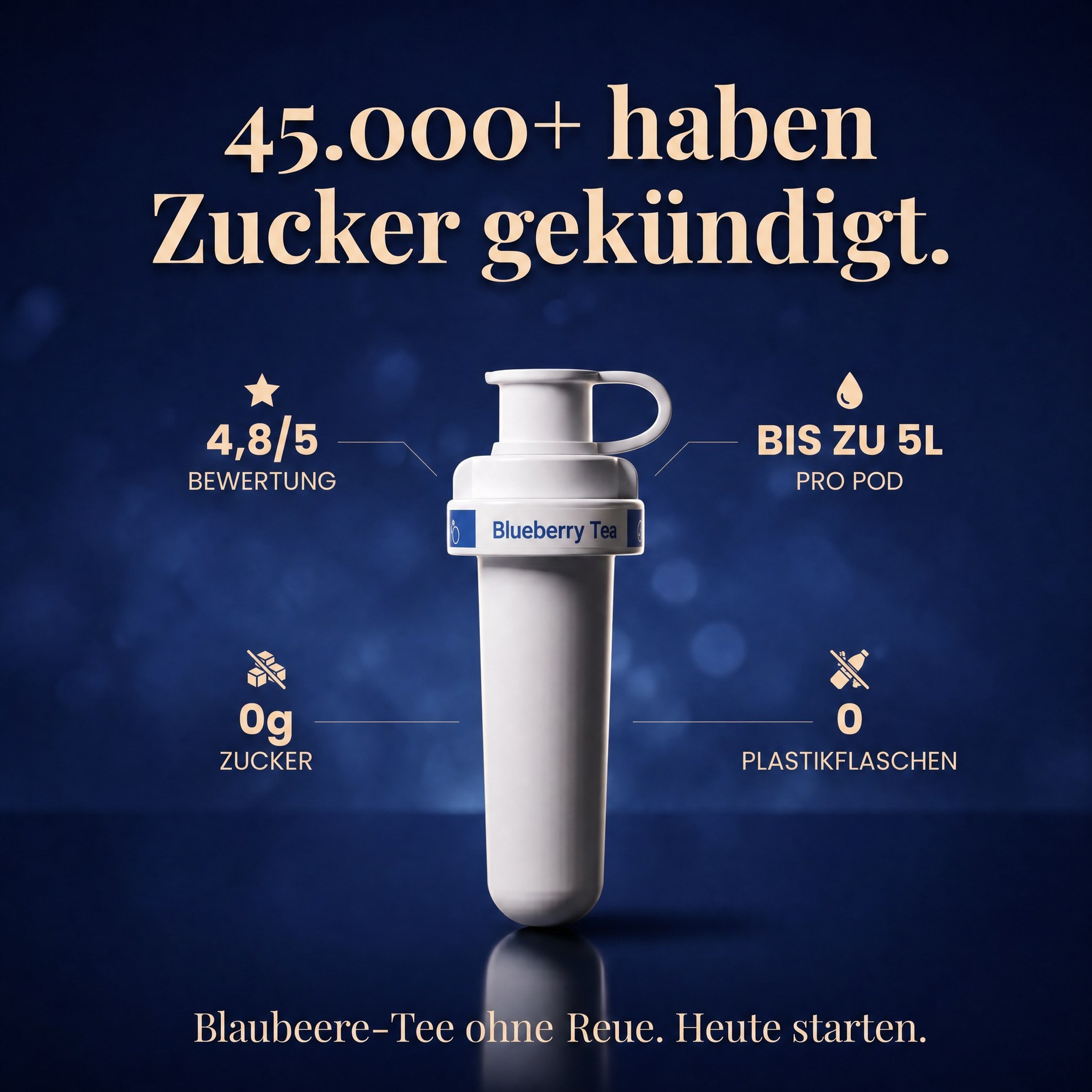 Blaubeere Tee Infused — 45.000+ Kunden.