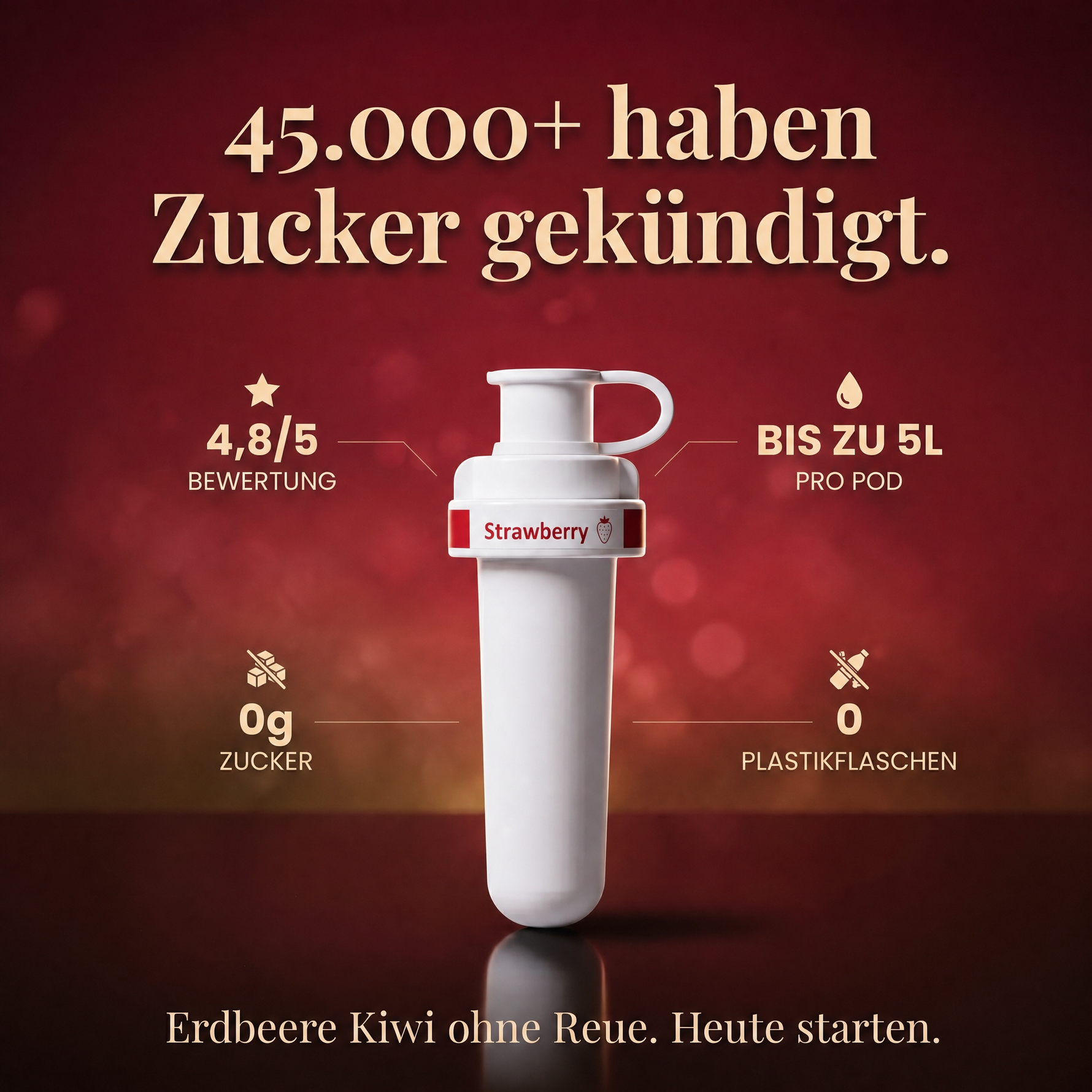 Erdbeere Kiwi Infused — 45.000+ Kunden. 4,8/5 Bewertung.