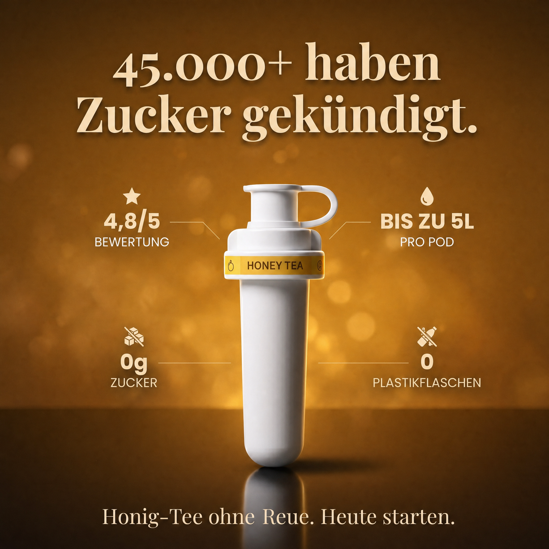 Honig Tee Infused — 45.000+ Kunden.